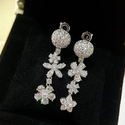 Boucles d'oreilles Folie Des Prés 18 carats