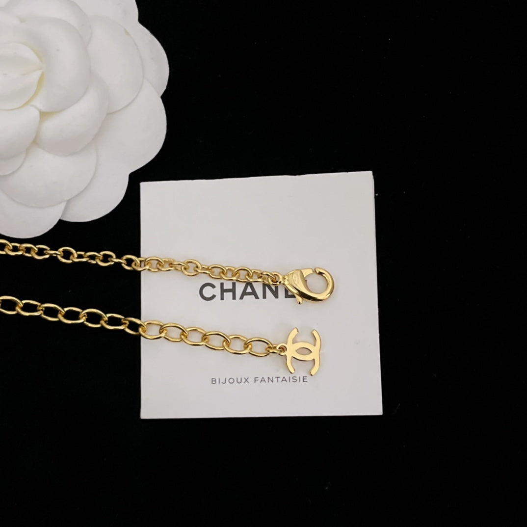 18K CC Pearls Chain Necklace