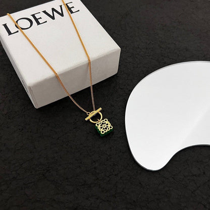 18K Anagram Pendant Necklace