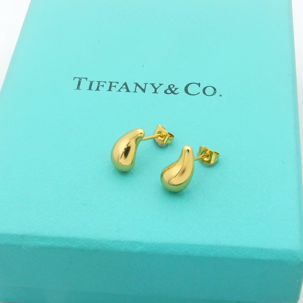 18K T Horn Earrings