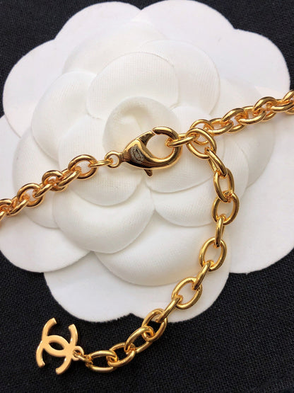 Collier de fleurs roses 18K CC