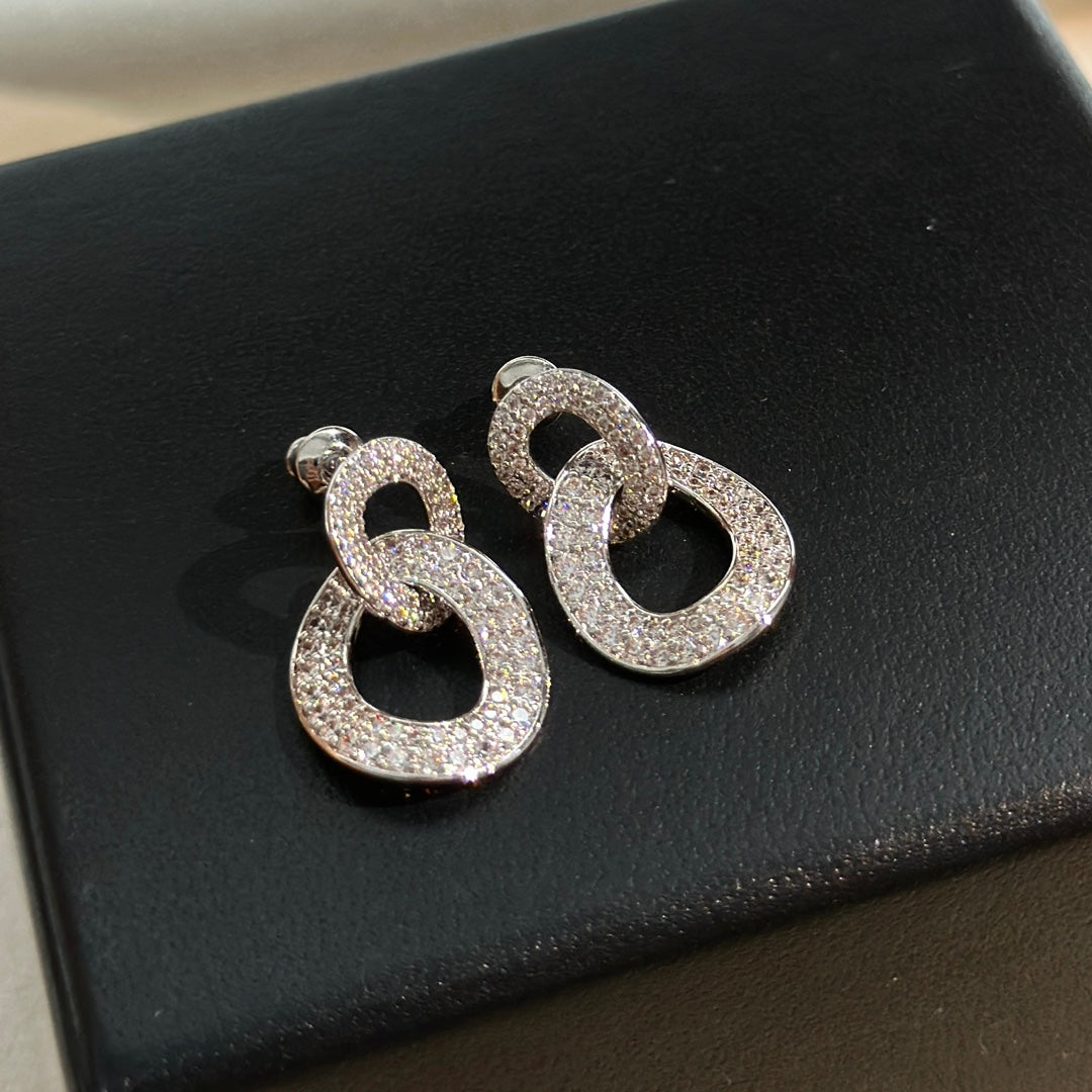 Boucles d'oreilles diamants Olympia 18 carats