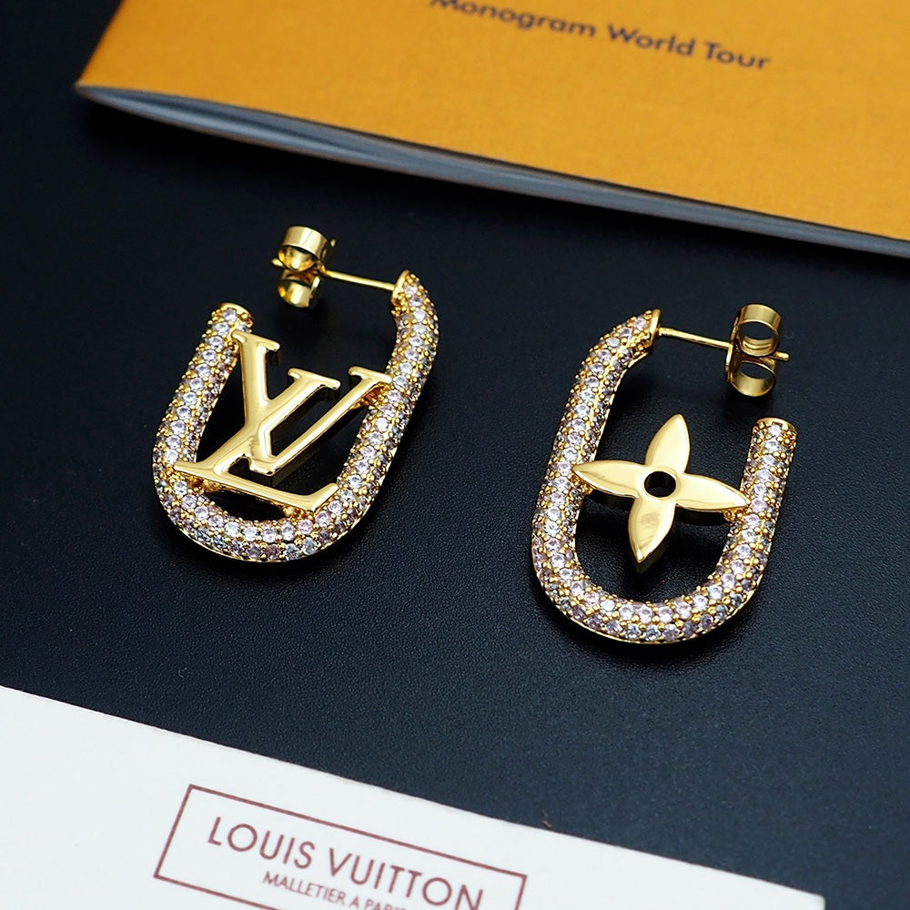 Boucles d'oreilles chaîne Louis My 18 carats