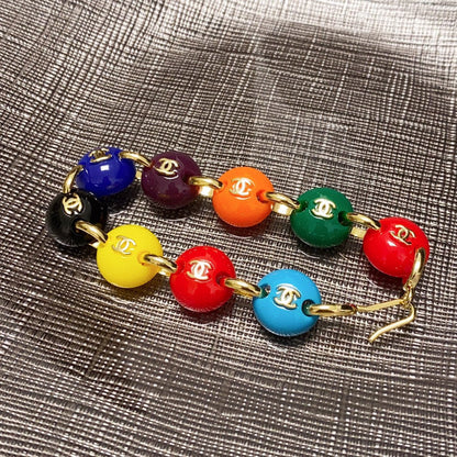 18K CC Color Beads Bracelet