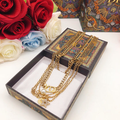 18K CD Multi Layer Necklace