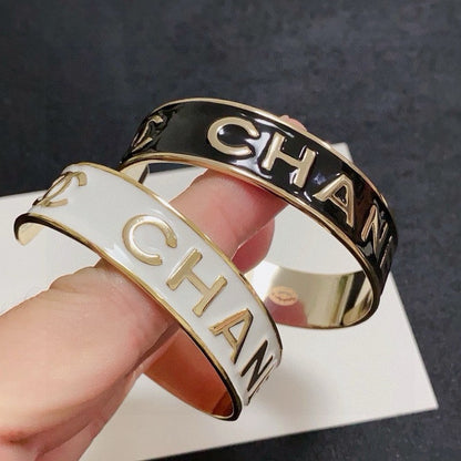 18K CC Black & White Gold Bracelet