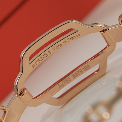 18K Kelly Double Tour Diamond H Bracelet
