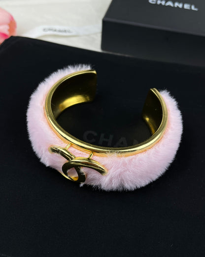 18K CC Pink Open Cuff Bracelet