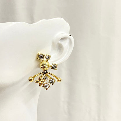 18K Louis Diamond Earrings