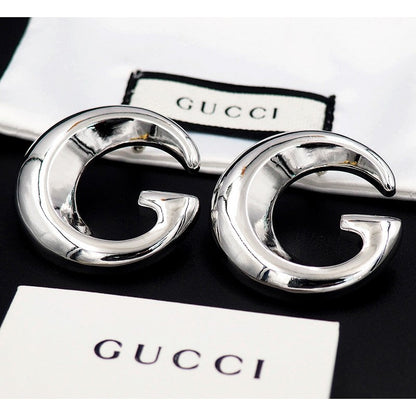 18K GG Large Gold Earrings