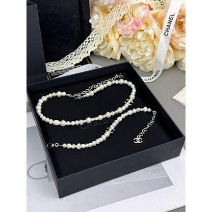18K CC 26C Choker Pearl Necklace