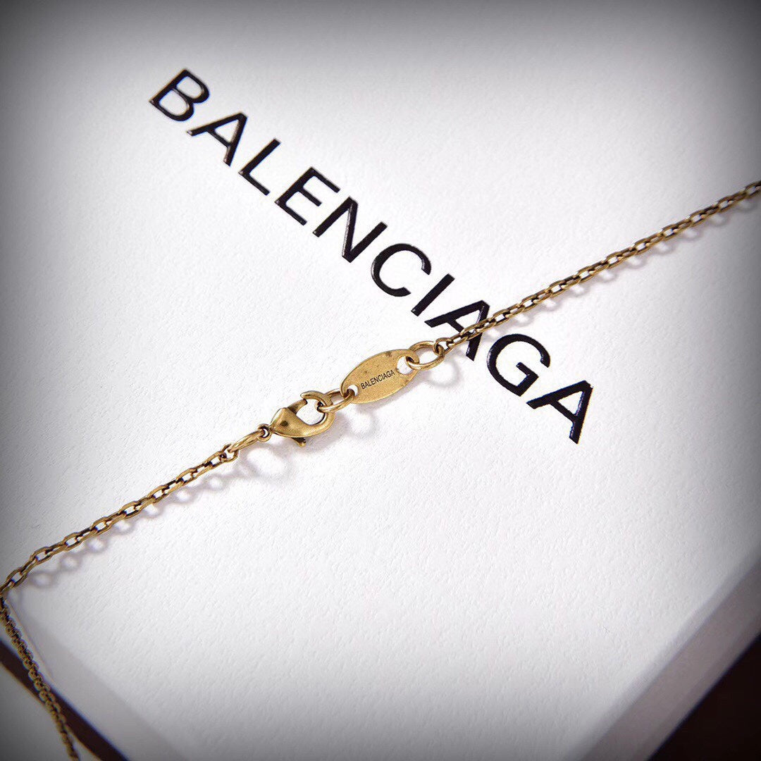 18K BB Hourglass Bag Necklace