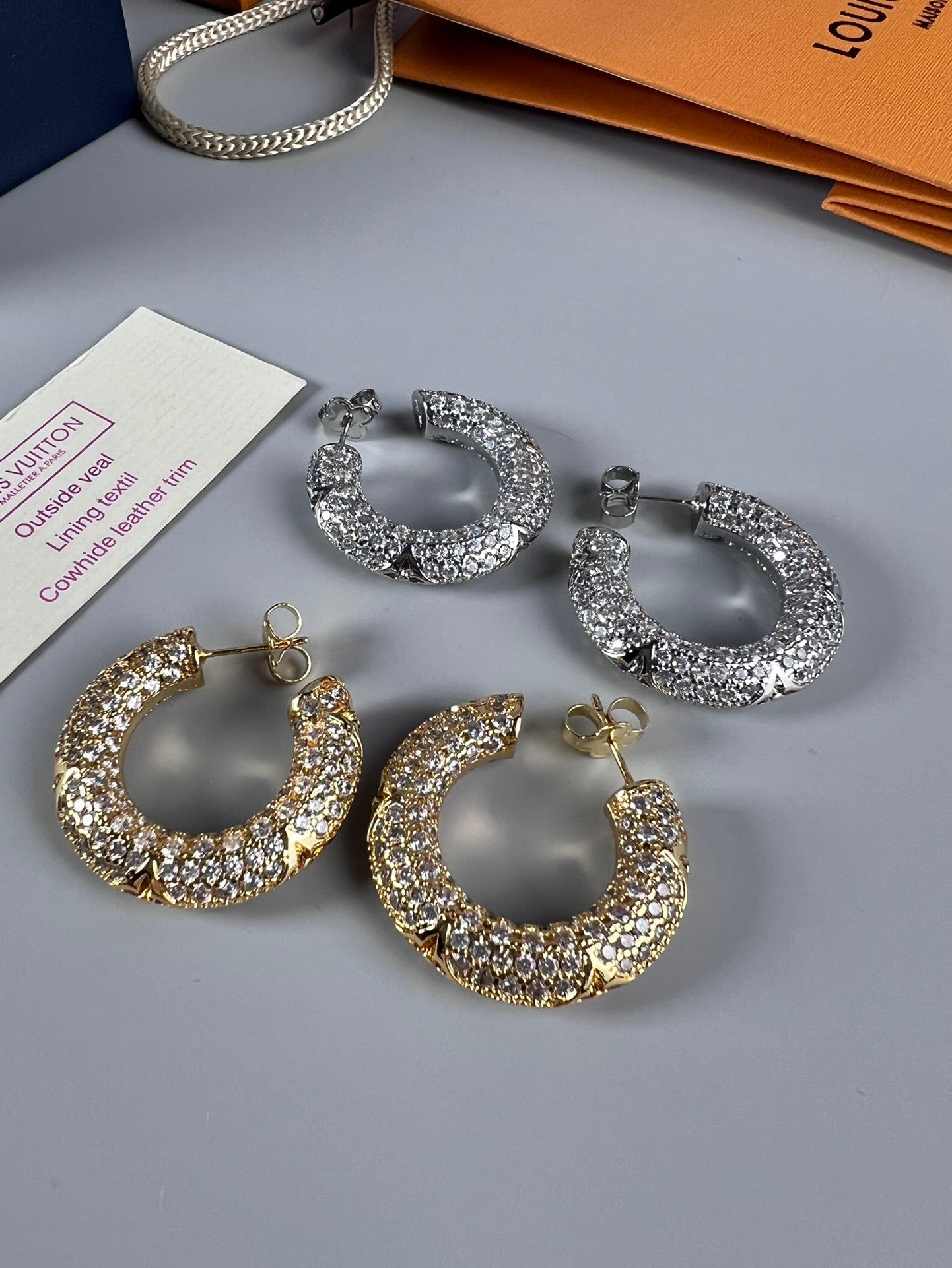 Boucles d'oreilles Louis Circle Diamants 18 Carats