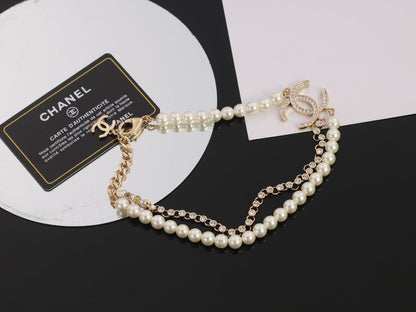 18K CC Pearls Necklace