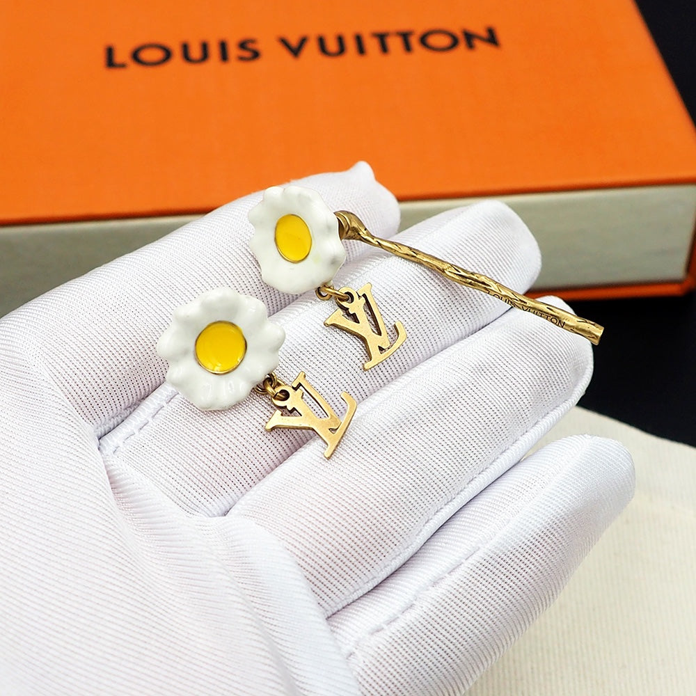 Boucles d'oreilles Louis Jardinage 18K