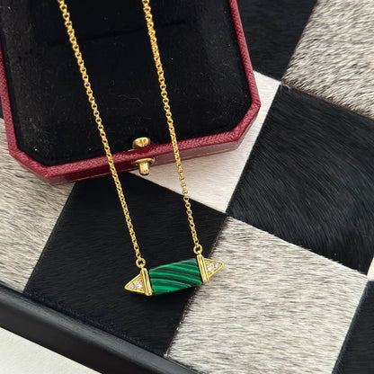 18K Les Berlingots De Malachite Necklace