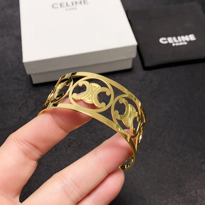 18K Triomphe Open Cuff Bracelet