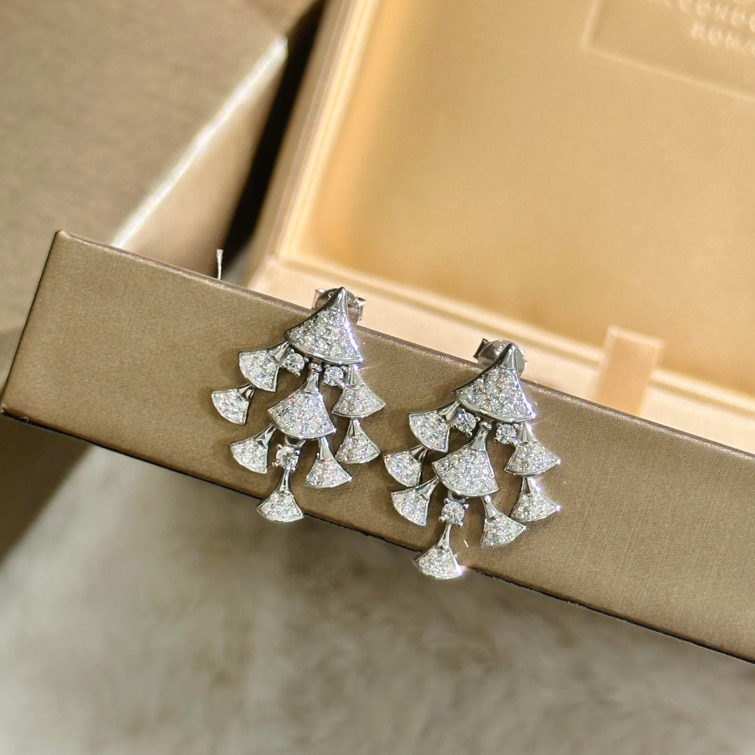 Boucles d'oreilles diamants de rêve des Divas 18 carats