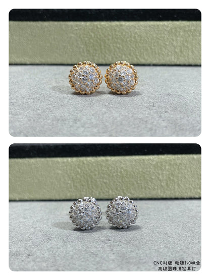 Boucles d'oreilles diamants Perlée 18 carats