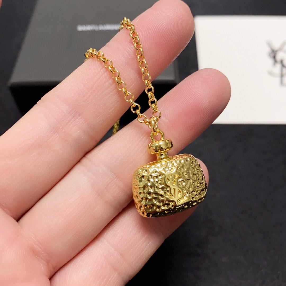 18K Saint Bag Pendant Necklace