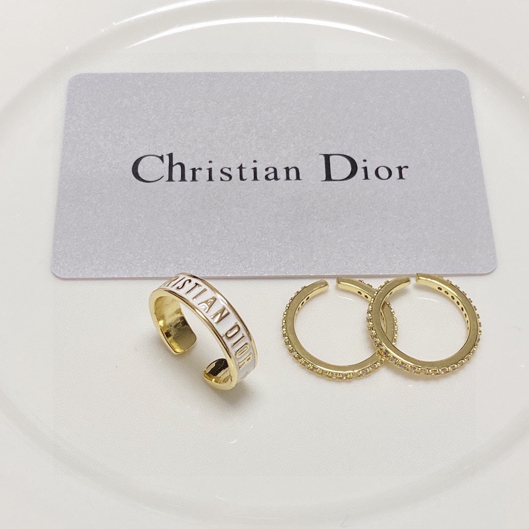 18K CD Code Ring Set