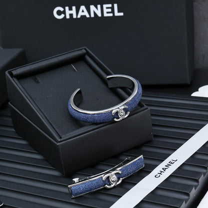 18K CC Denim Blue Cuff Bracelet