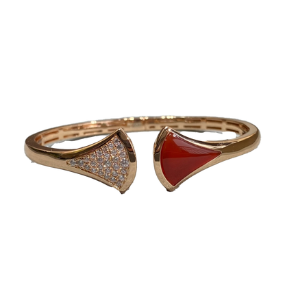 18K BV DIVAS' DREAM Carnelian Bangle Bracelet