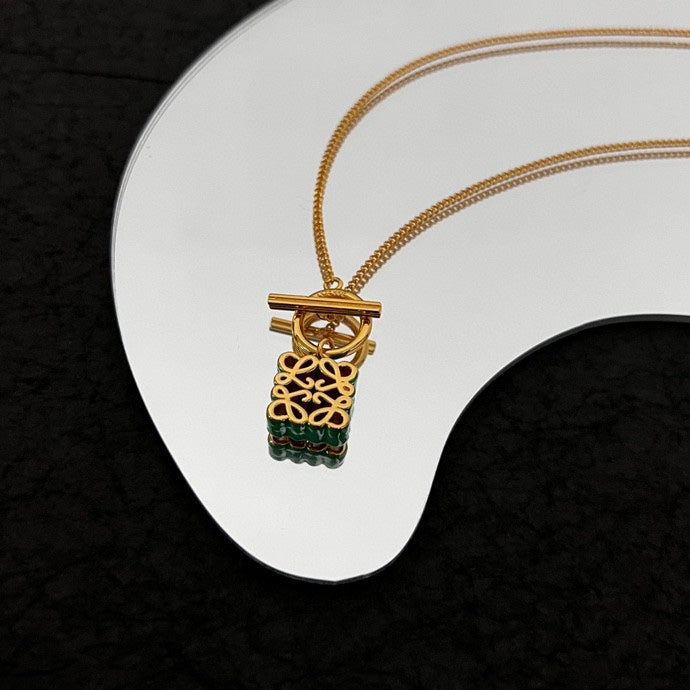 18K Anagram Pendant Necklace