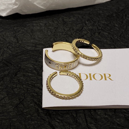 18K CD Code Ring Set