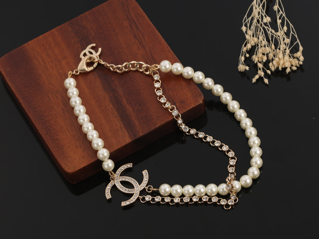 18K CC Pearls Necklace