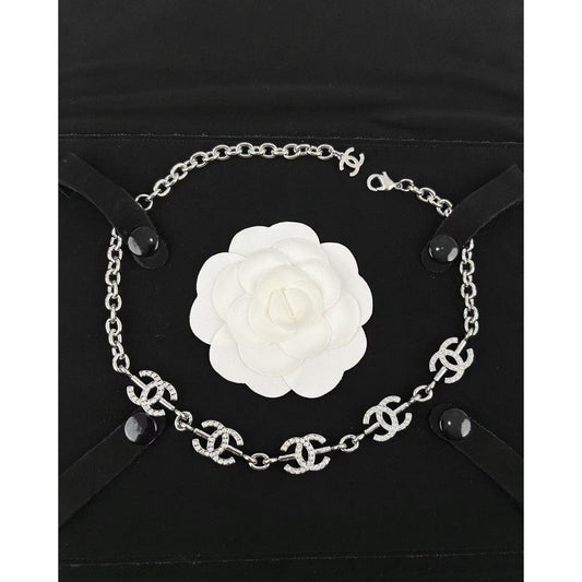 18K CC Gold Diamond Necklace