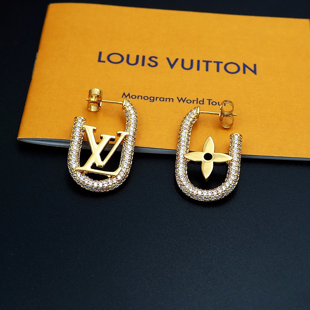 Boucles d'oreilles chaîne Louis My 18 carats