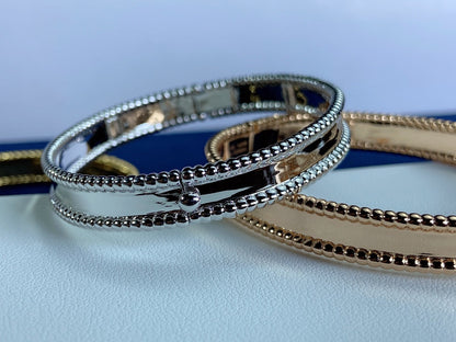 18K Rose Gold Perlée Signature Bracelet