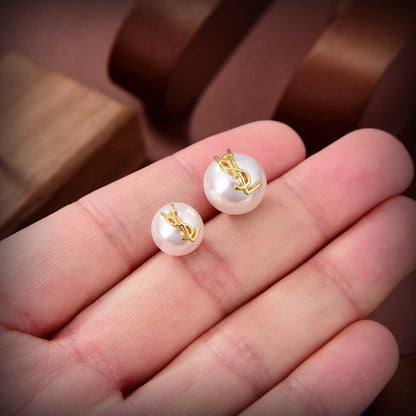 Boucles d'oreilles en perles 18 carats