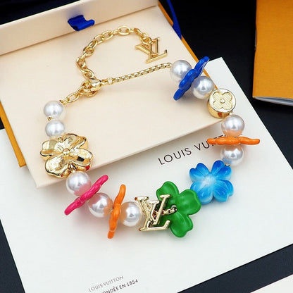 18K Louis Surfin' Flower Bracelet