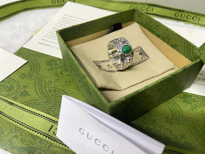 Double G Feline Garden Green Ring