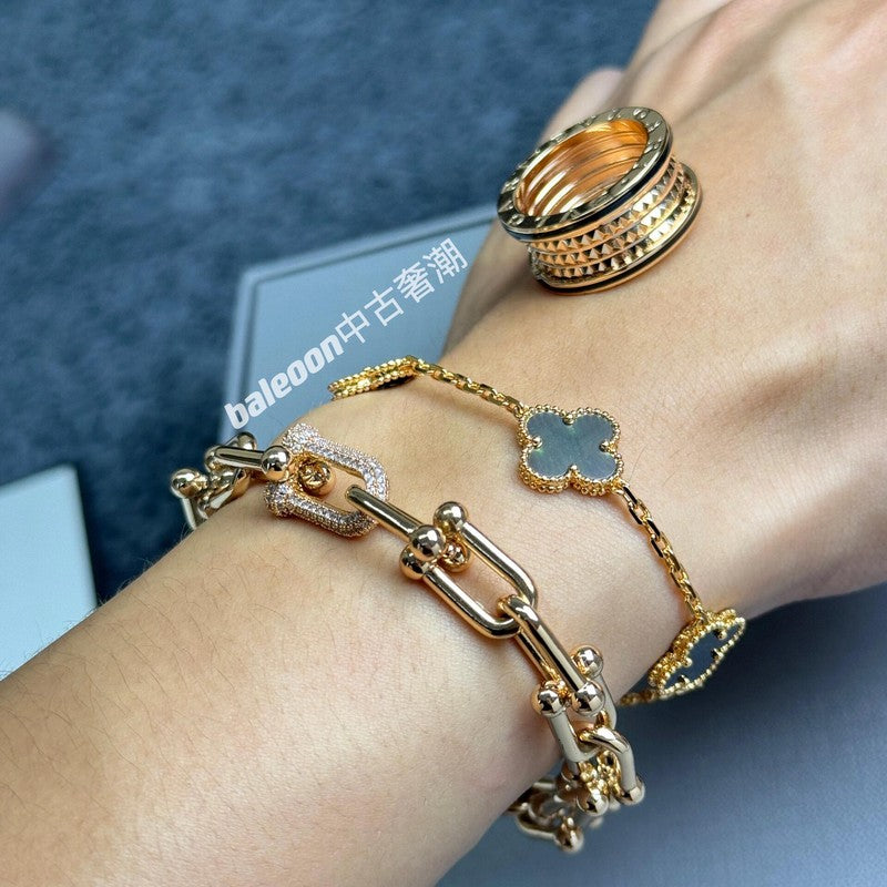 Tiff HardWear Diamond Gold Bracelet