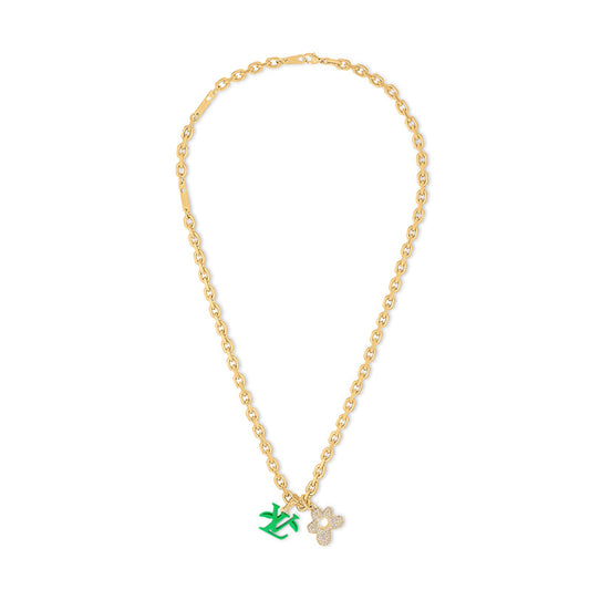 18K Louis Blooming Pendant Necklace