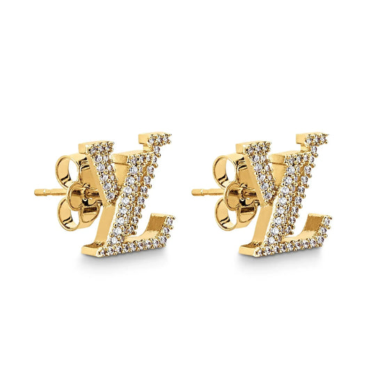 Boucles d'oreilles diamants emblématiques Louis 18 carats