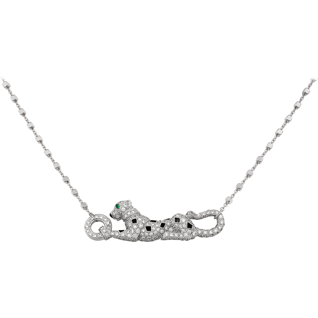 18K Cartier Panthère De Diamonds Necklace